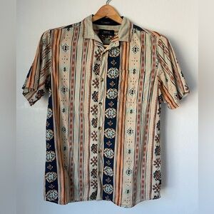 Men’s Roark Short Sleeve Button Up, Printed, Small